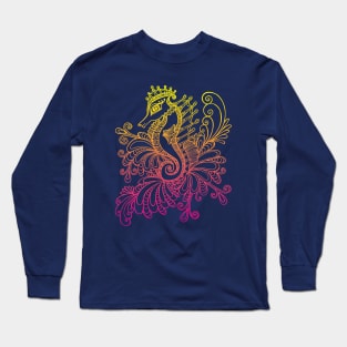 Sunset Seahorse Long Sleeve T-Shirt